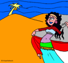 Dibujo Sahara pintado por ABIGAIL