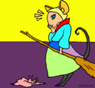 Dibujo La ratita presumida 2 pintado por MERCE
