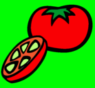 Dibujo Tomate pintado por GABY
