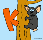 Dibujo Koala pintado por yarelice