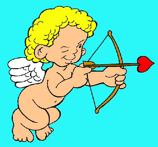 Cupido apuntando con la flecha