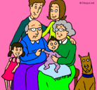 Dibujo Familia pintado por yayis