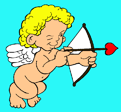 Cupido apuntando con la flecha