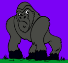 Dibujo Gorila pintado por juancruz