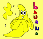 Dibujo Banana pintado por kassandra