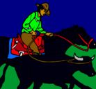 Dibujo Vaquero y vaca pintado por ENDIKA-JOKIN