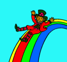 Dibujo Duende en el arco iris pintado por ainara-gata