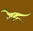 Dibujo Velociraptor pintado por .con