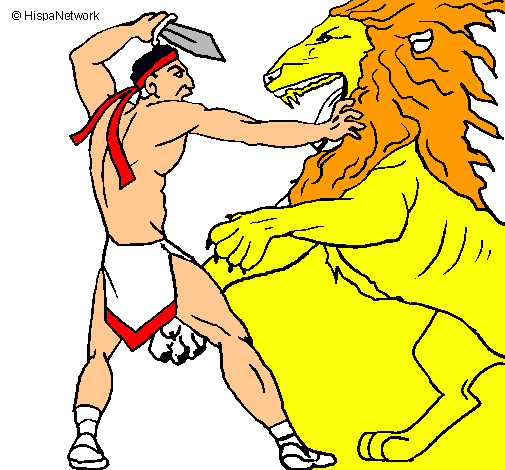 Gladiador contra león