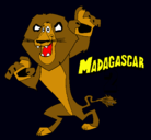 Dibujo Madagascar 2 Alex pintado por gerardo