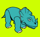 Dibujo Triceratops II pintado por leo1