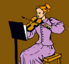Dibujo Dama violinista pintado por SofiaHenny