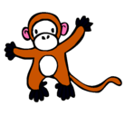 Dibujo Mono pintado por SANDRA