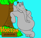 Dibujo Horton pintado por jose