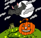 Dibujo Paisaje de Halloween pintado por divinasupertar