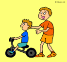 Dibujo Triciclo pintado por Beb-Family