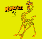 Dibujo Madagascar 2 Melman pintado por yazmin