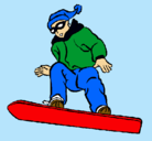Dibujo Snowboard pintado por migueycris