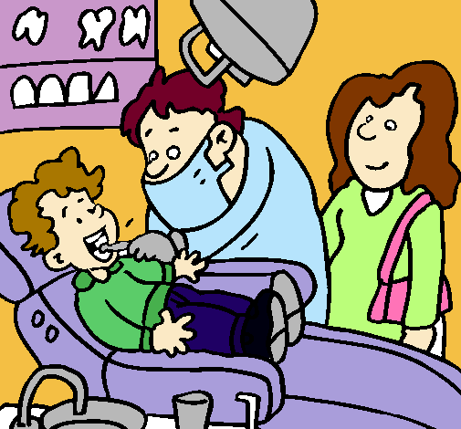 Niño en el dentista