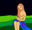 Dibujo Madre con su bebe pintado por MaiteLoKITA