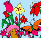 Dibujo Fauna y flora pintado por michel