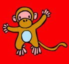 Dibujo Mono pintado por jonny
