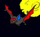 Dibujo Murciélago loco pintado por facundo