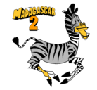 Dibujo Madagascar 2 Marty pintado por misterioso