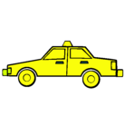 Dibujo Taxi pintado por karla