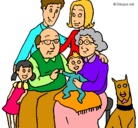Dibujo Familia pintado por gabri
