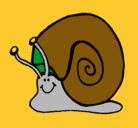 Dibujo Caracol  pintado por caracolito