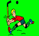 Dibujo Jugador de hockey sobre hierba pintado por carlosgallardo
