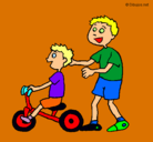 Dibujo Triciclo pintado por josemanuel