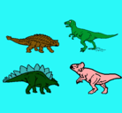 Dibujo Dinosaurios de tierra pintado por loco32