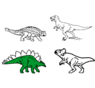 Dibujo Dinosaurios de tierra pintado por emmanuel