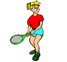 Dibujo Chica tenista pintado por Jennifer