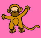 Dibujo Mono pintado por sofi