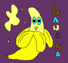 Dibujo Banana pintado por silviavaleria