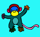 Dibujo Mono pintado por fran