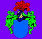 Dibujo Escudo de armas y casco pintado por guillez