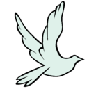 Dibujo Paloma de la paz al vuelo pintado por .con
