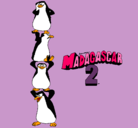 Dibujo Madagascar 2 Pingüinos pintado por ALBA
