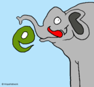 Dibujo Elefante pintado por nelly