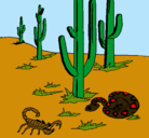 Dibujo Desierto pintado por elisa