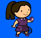 Dibujo Chica tenista pintado por SAMANTA