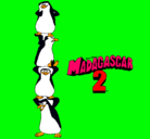 Dibujo Madagascar 2 Pingüinos pintado por MyC656