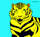 Dibujo Tigre pintado por Adriana