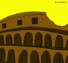 Dibujo Coliseo pintado por karen