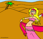 Dibujo Sahara pintado por ariel