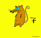Dibujo Rata pintado por erika